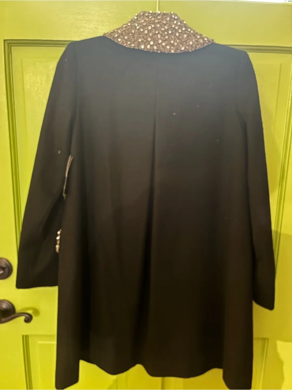 Alice + Olivia Iris Embellished Wool and Cashmere Blend Coat